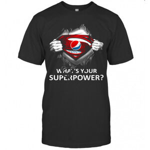 Blood Insides Superman Pepsi Whats Your Superpower T-Shirt